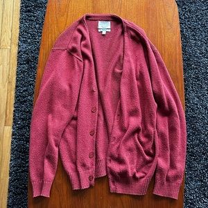 RVCA Alex Knost red cardigan size M